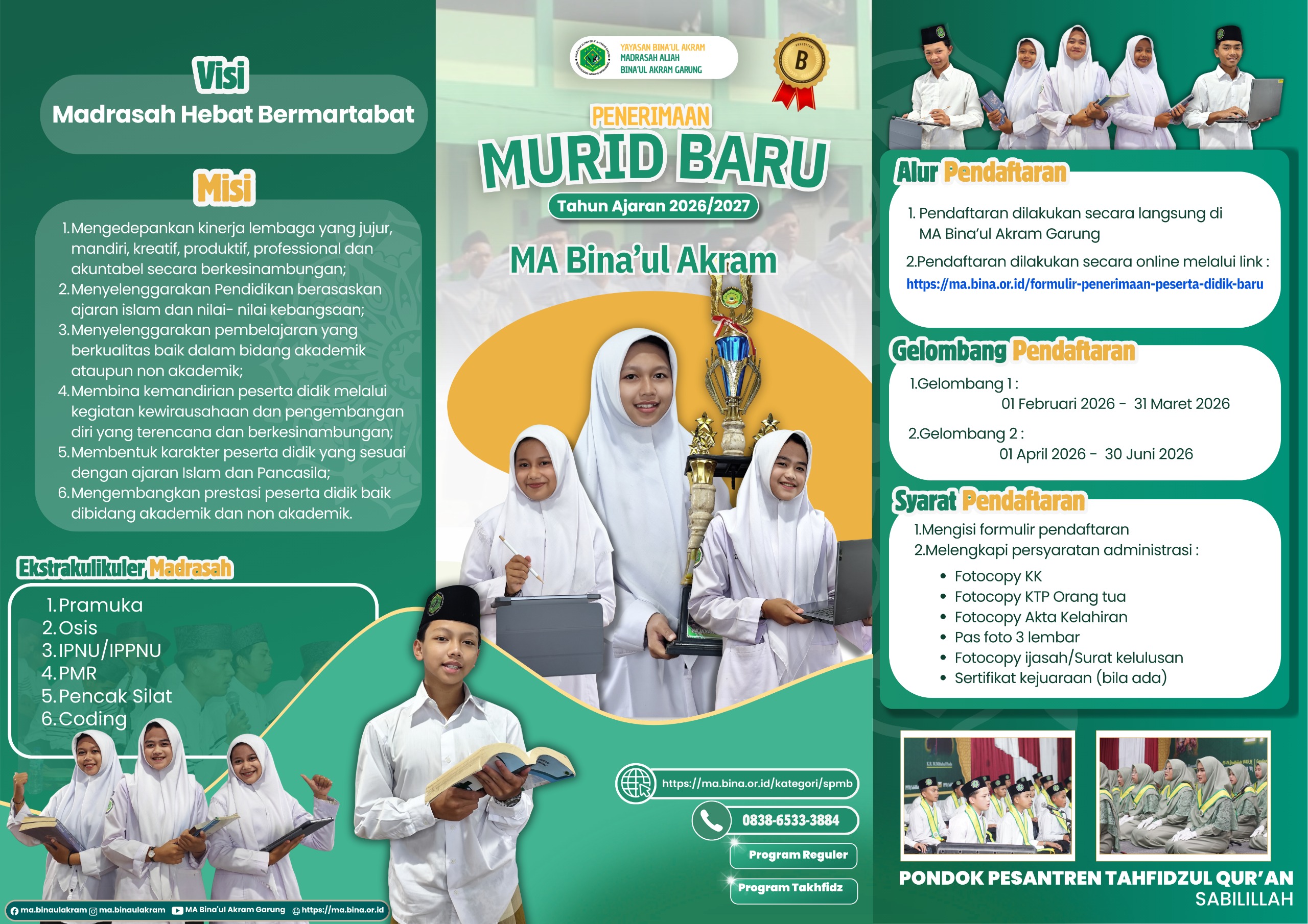 Brosur 1 PPDB MA Bina'ul-Akram 2026